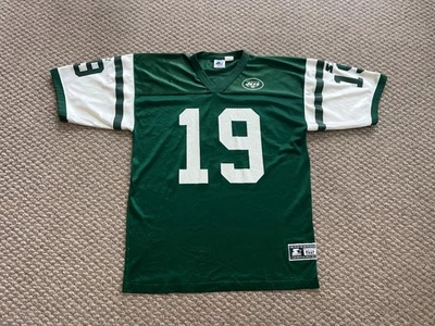 Starter Keyshawn Johnson NY Jets Jersey (Vintage Adult XL—Green & White) - Image 1 of 4