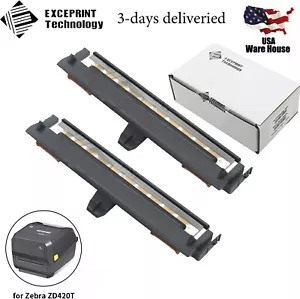 2X NUEVO cabezal de impresión para impresora Zebra ZD420T ZD620T ZD621T 203 ppp P1080383-226 - Imagen 1 de 2