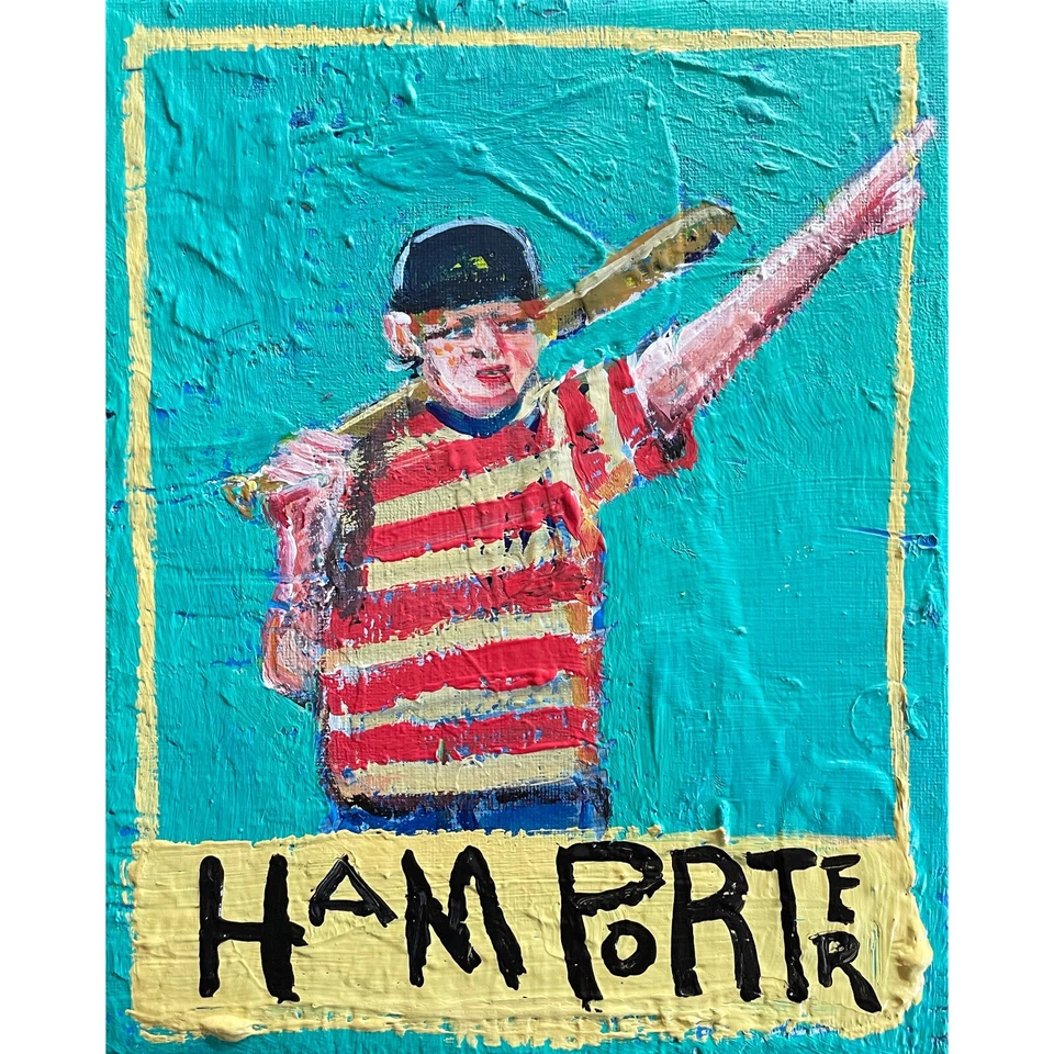 Ham Porter - Acrílico sobre Lienzo 8x10 pulgadas @elsantosworld Sergio Santos Original Foto 1 de 1