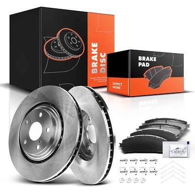 Rotor de disco delantero y pastillas de freno de cerámica para Toyota Highlander Sienna Lexus NX200t Foto 1 de 4