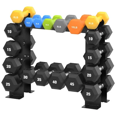 Dumbbell Rack Stand Only 5 Tier 450LBS Capacity Weight Rack for Dumbbells 8-30lb - Image 1 of 4