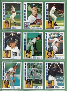 1984 NESTLE 792 DETROIT TIGERS TEAM SET W/ ALL-STAR & LEADER CARDS CHAMPS - Picture 1 of 4