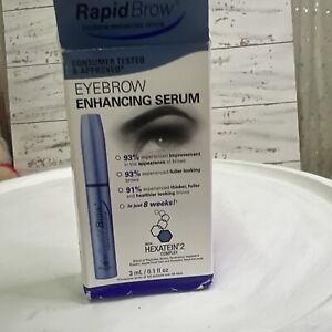 RapidBrow Eyebrow Enhancing Serum - 3mL (0.1 fl oz) - New Open Rough Box