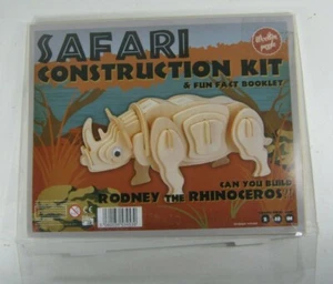 Animal Construction Kits Rodney The Rhinoceros & Fun Fact Booklet 3D Puzzle - Picture 1 of 2
