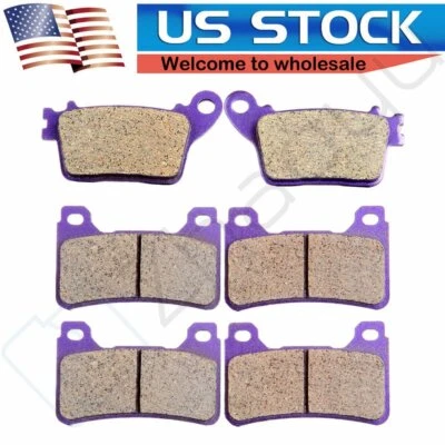 3 pares de pastillas de freno para Honda CBR1000RR CBR600RR 2007-2010 2012-15 fibra de carbono Foto 1 de 4