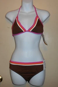 Speedo Girls Two (2) Piece Halter Style Bikini Swimsuit Brown Sixteen (16) NWT - Picture 1 of 1