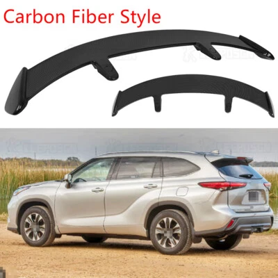 Para Toyota Highlander estilo fibra de carbono 52" teto traseiro porta-malas spoiler asa lábio - Imagem 1 de 4