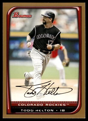 2008 Bowman Gold Baseball Pick Your Card - Image 1 of 2