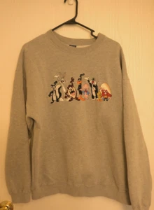 Warner Bros Studio store size M looney tunes grey sweatshirt - Picture 1 of 7