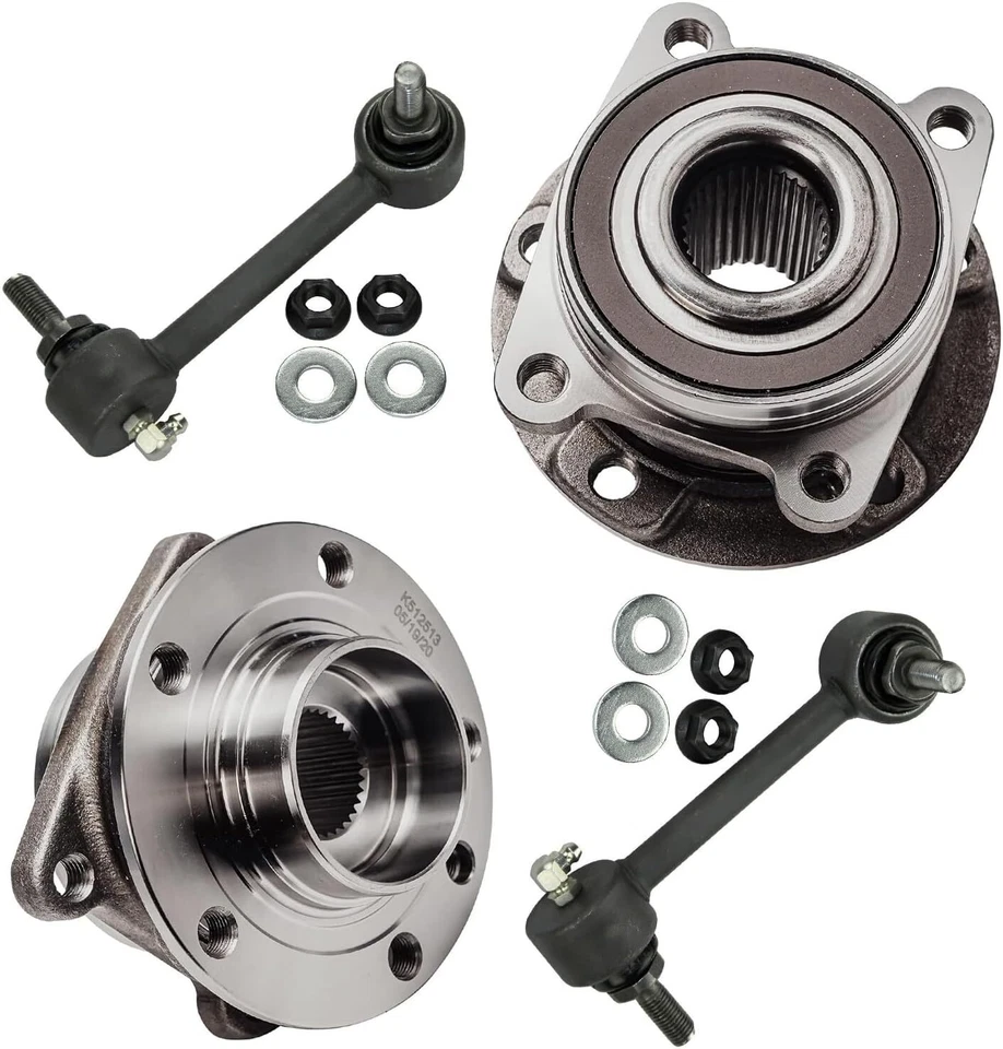 AWD Rear Wheel Bearing and Hub + Sway Bars for 2014 2015 2016 2017 Jeep Cherokee - Image 1 of 1