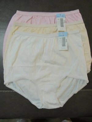 3 件套奶奶内裤新品! 女式 7 棉 SEARS Missy 风格内裤 3 色! — 第 1/4 张图片