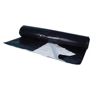 Black/White Commercial Thick 120mu Poly Waterproof Reflective Sheeting 8m x 25m - Picture 1 of 1