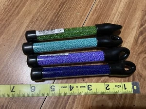 Czech Glass Seed Beads Size 10 Blues Greens 4 Vials #4 - Picture 1 of 1
