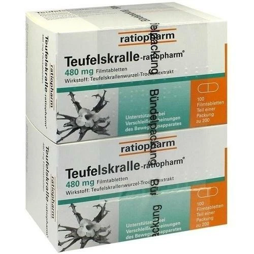 RATIOPHARM GMBH TEUFELSKRALLE-RATIOPHARM Filmtabletten 200 St PZN 2940747