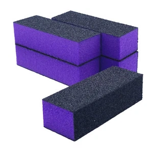 5 Nagelpufferblock LILA Schleifblock 60/100 100/180 Nagelfeile - Bild 1 von 2