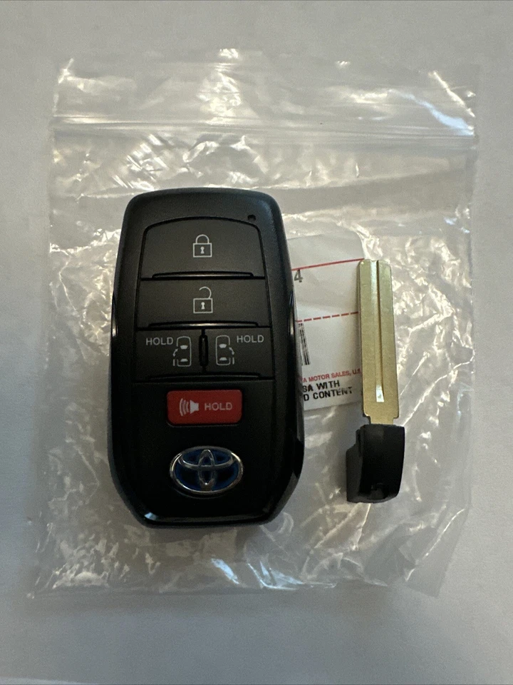 ORIGINAL TOYOTA SIENNA 21-24 OEM SMART KEY LESS ENTRY REMOTE FOB BLUE LOGO BLANK - Image 1 of 4
