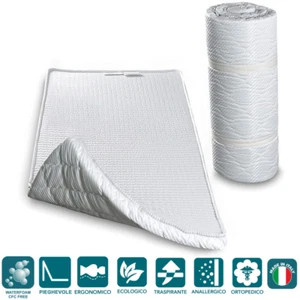 EVERGREENWEB Twist Bed Materassino Waterfoam Singolo 70x195 H 5cm Arrotolabile - Bild 1 von 6