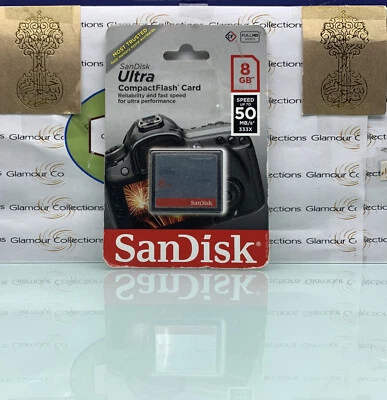 SanDisk Ultra 8GB Compact Flash Memory Card 50MB/s (SDCFHS-008G-AW46) (YY) - Image 1 of 4