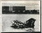 1962 Press Photo Wreckage of plane crash at Rio de Janiero Brazil