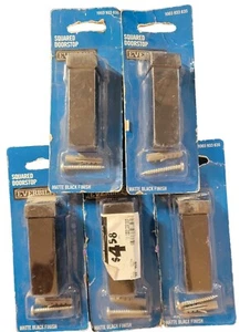 5 Stück Neu EVERBILT Quadratischer Türstopper Matt Schwarz Oberfläche 1003 933 635 Türstopper - Bild 1 von 1