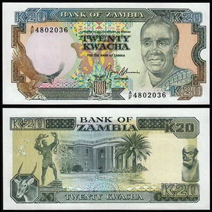 ZAMBIA 20 KWACHA (P32b) N. D. (1989-91) UNC - Picture 1 of 1