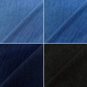 4oz Chambray 100% Cotton Fabric Shirt & Dress Material Light Weight Soft Denim - Picture 1 of 6