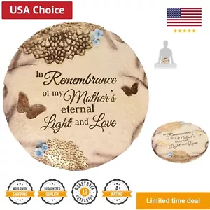 "Remembering Mother" Memorial Garden Stone, 10-Inch,Blue - Picture 1 of 4