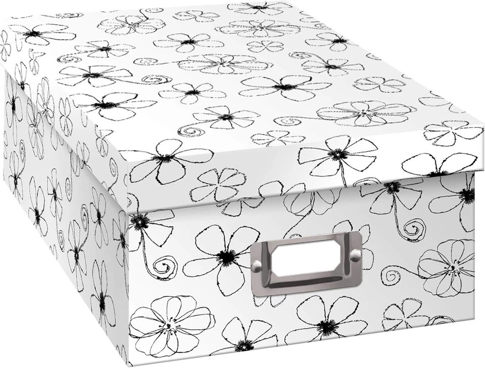 Pioneer Photo Albums B-1BW Storage Box Floral Design