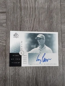 COREY PAVIN 2001 UPPER DECK GOLF SIGN OF THE TIMES AUTOGRAPHED CARD CP. - Picture 1 of 2