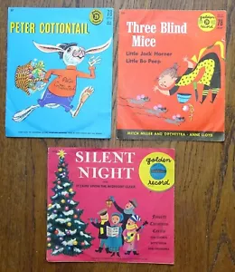 Tres ratones ciegos noche silenciosa de tres discos dorados de los años 50 de Peter Cottontail - Imagen 1 de 4