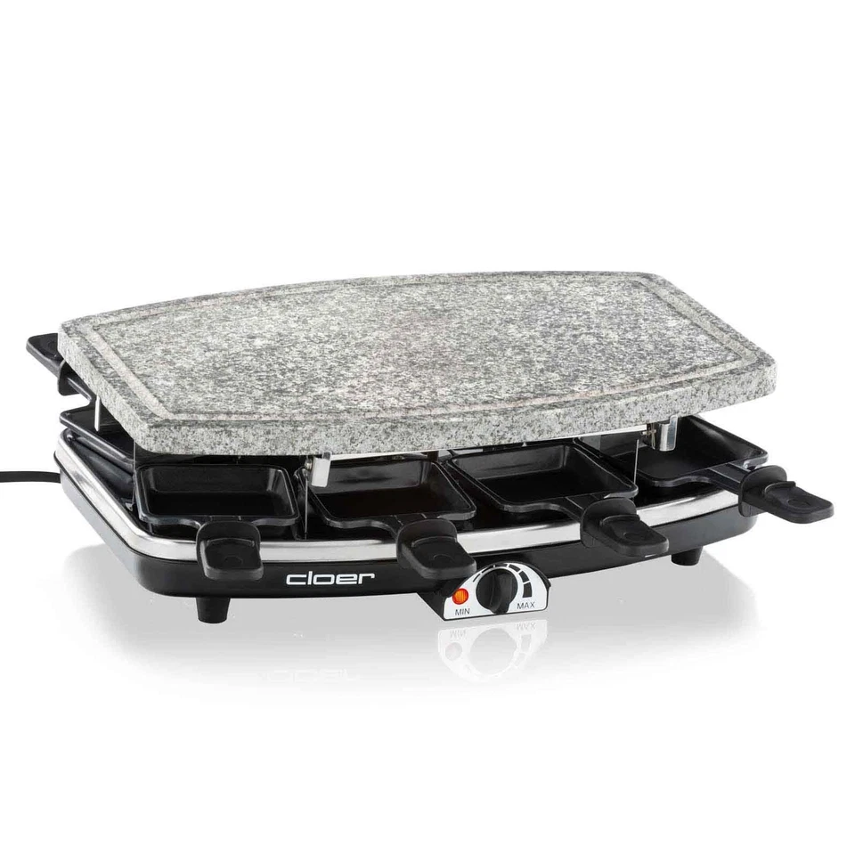 Cloer 1100W 8-Personen Raclette mit Naturstein (6430)