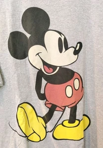 MICKEY MOUSE MENS LOGO TSHIRT SIZE 2XL Disney Gray - Bild 1 von 4