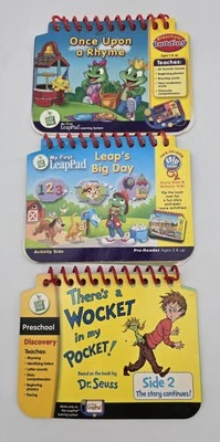 Lot of 3 Leap Frog Preschool My First Leap Pad Learning Books NO Cartridges - Image 1 of 4