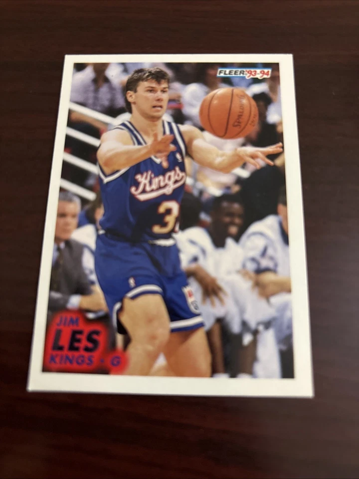 1993-94 Fleer Jim Les Sacramento Kings #373 Bradley University - Image 1 of 1