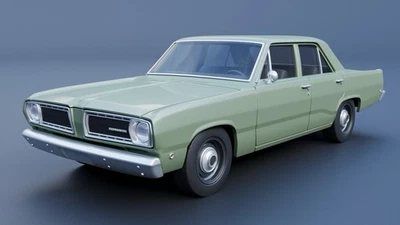 3d Printed 1/25 1968 Plymouth Valiant 100 4 Door Model Kit - Image 1 of 4