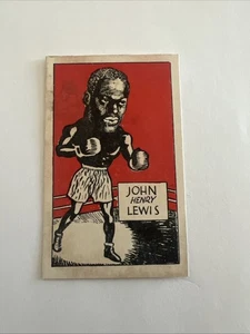 1947 D. Cummings & Son Famous Fighters Swop Boxing Cards John Henry Lewis #48 - Picture 1 of 5