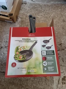 Lagostina Ressource Pfannen-Set, antihaftbeschichtet, 3 Pfannen 20, 24 und 28 cm - Bild 1 von 3