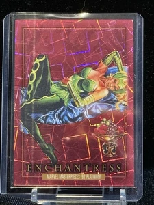 2024 Sky Box Marvel Masterpieces '92 Platinum #21 Incantatrice Laser Rosa /992 - Foto 1 di 3