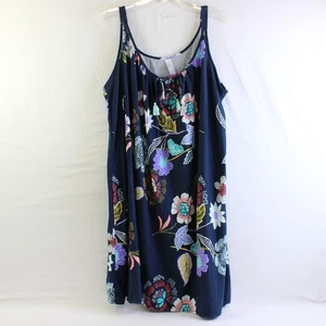 Secret Treasures Nachtwäsche Mehrfarbig Blumen Nachthemd Damengröße 3X 22W-24W - Bild 1 von 5