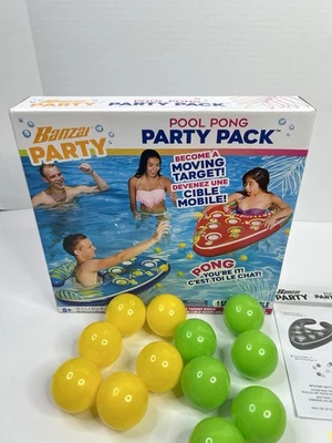 BANZAI Piscina Pong Juego Agua Inflable Anillo Flotante Verano Juguete Flotadores LEER Foto 1 de 4