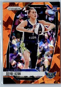 2024 Panini Prizm WNBA #92 Sevgi Uzun Ice Orange Prizms - Picture 1 of 2