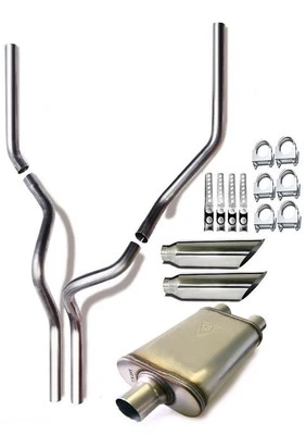 Kit de escape doble rendimiento de una sola cámara para Chevrolet K2500 2000 Foto 1 de 4