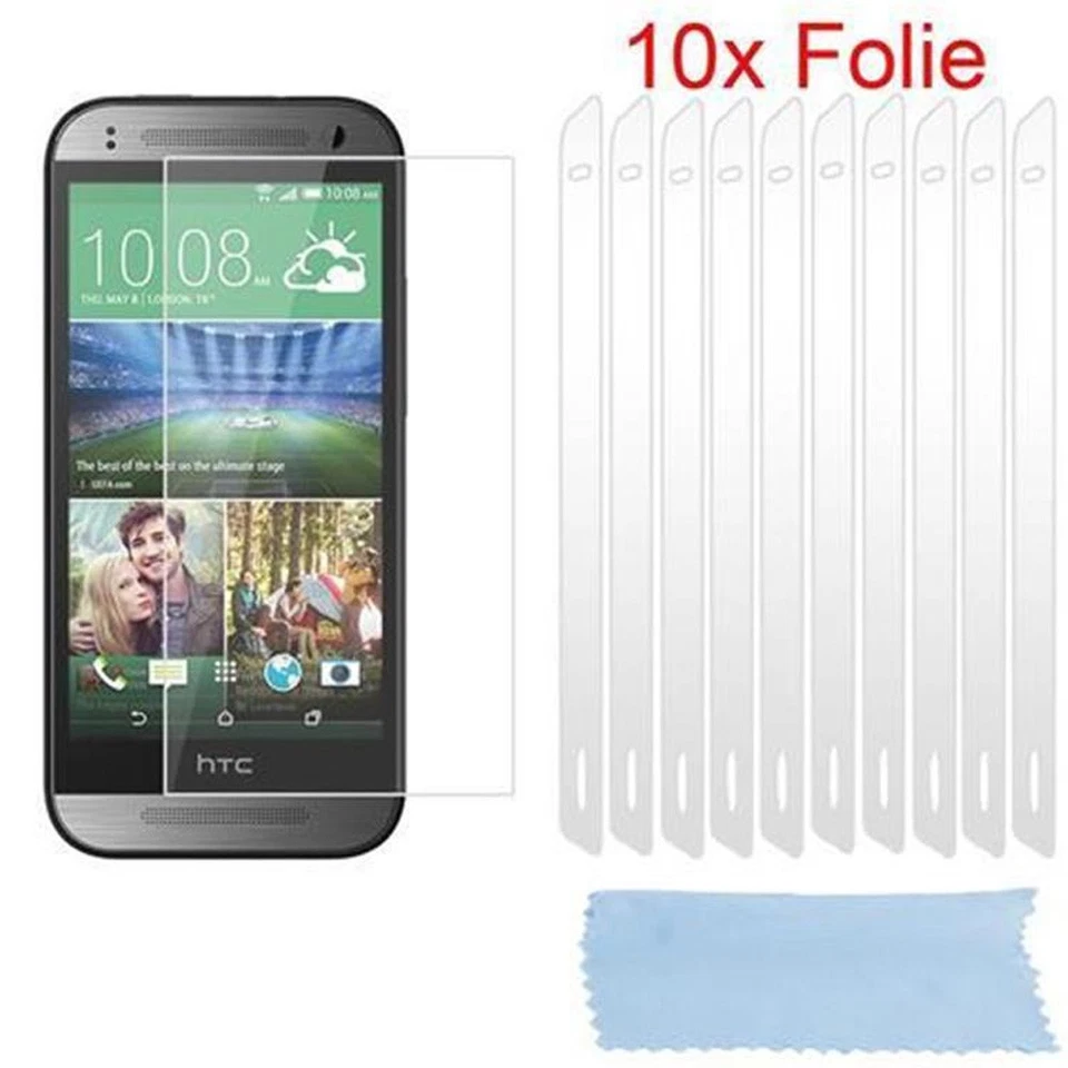 10x Protection Films for HTC ONE M8 MINI (2.Gen.) Display Saver Anti-Scratch - Image 1 of 1