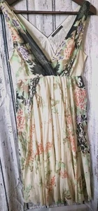 Fließendes hübsches feminines Empire Taille Blumen Kleid fließend weich kleine laune Fee - Bild 1 von 5