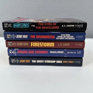Lot of 5 Star Trek The Original Series & The Next Generation TNG Paperback Books - Picture 1 of 6