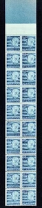 Schweden, komplette Heftscheibe mit 10 Marken, postfrisch, 1961, SAS, Sc. 584a, SG SB142 - Bild 1 von 2