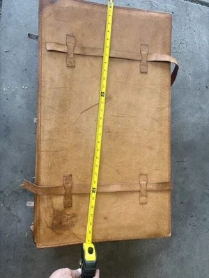 Estuche maletero automóvil de cuero vintage Allana #4436 30”x17”x9” Foto 1 de 4