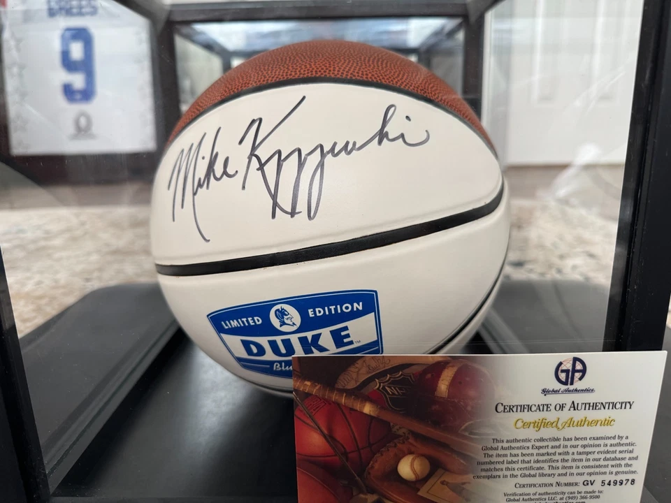 Baloncesto firmado por Mike Krzyzewski (entrenador K) Duke Blue Devils con certificado de autenticidad Foto 1 de 1
