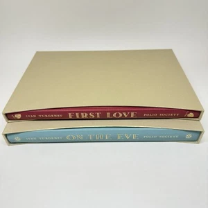 First Love & On The Eve Ivan Turgenev FOLIO SOCIETY 2011 1st Printings Slipcases - Picture 1 of 16