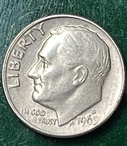1969 d dime multiple errors - Picture 1 of 17